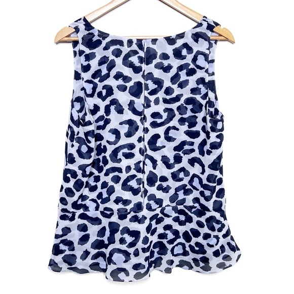 Cabi Women's Feline Lilac Sleeveless V-Neck Ruffle Peplum Business Casual Blouse - Picture 13 of 16